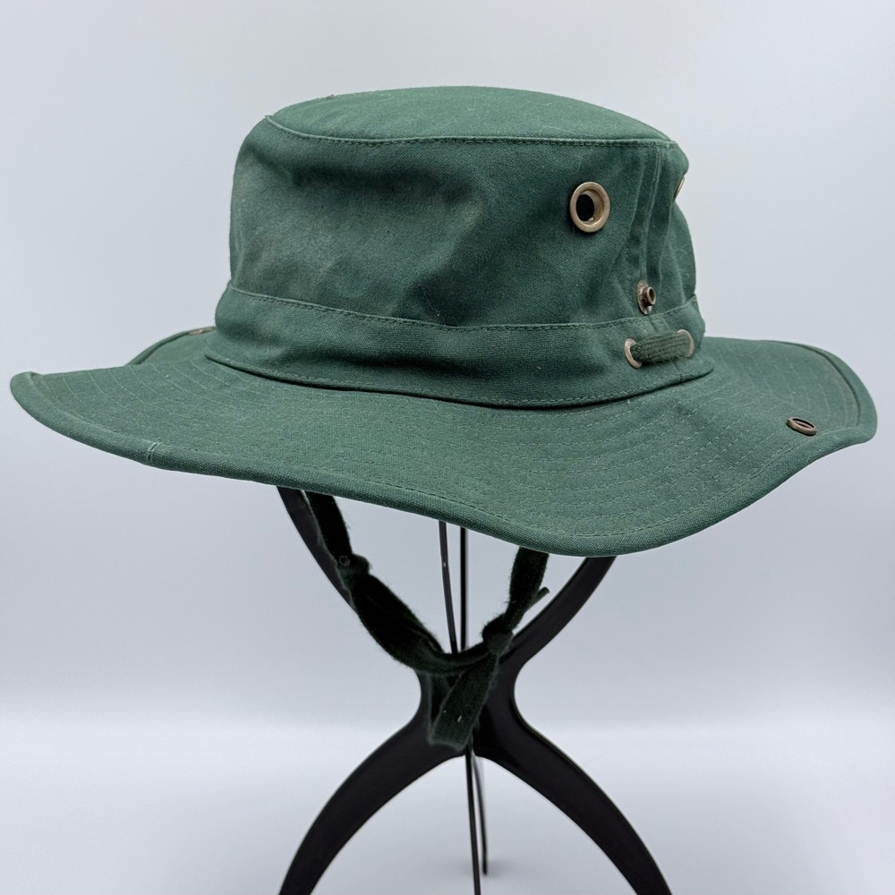 Tilley Endurables T3 Cotton Duck Hat Green Made in Canada Size 7 1/4